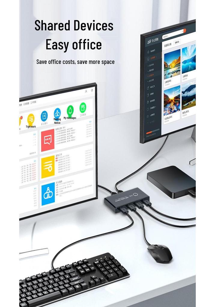 USB 3.0 2x4 Splitter-Switcher: Share Printers Between Two Computers