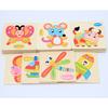 Cartoon 3D Puzzle Jigsaw Wooden Toys for Children Cute Animal Traffic Puzzles Intelligence Kids Baby Early Educational Toys