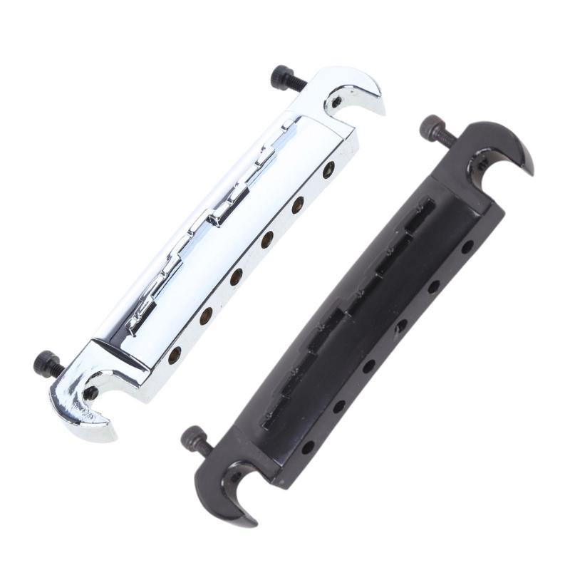 Guitar Bridge Stop Tailpiece, Adjustable Guitar Saddle Small Integrated Bridge