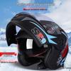 Unisex All-Season Anti-Fog Sunshield Electric Bike Helmet with Double Lens