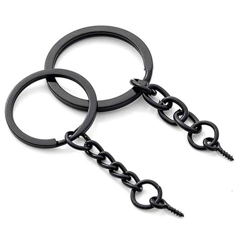 10Pcs Black 25Mm 30Mm Lobster Chain Key Chain Bag Diy Jewelry Making Accessories