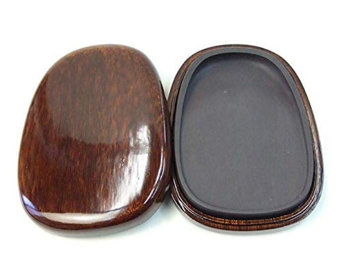 Duanxi Shinkengjai Rock Pond Inkstone 7 inches Inkstone Egg-shaped