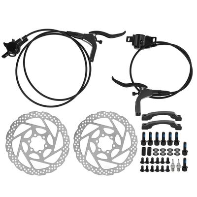 Bike Disc Brake Kit Low Noise Fast Cooling Aluminum Alloy Disk Breaks for Mountain BikeBlack