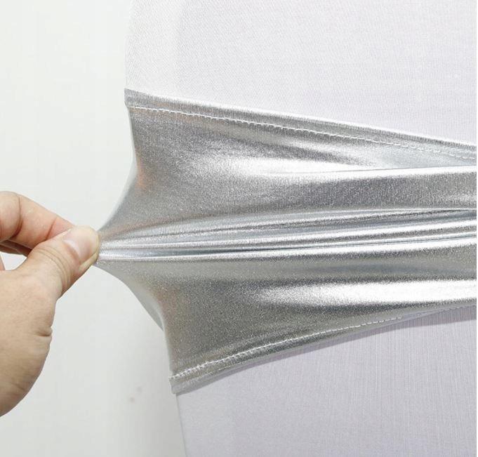 Silberne Schleife Stirnband Elastisch Für Stuhl