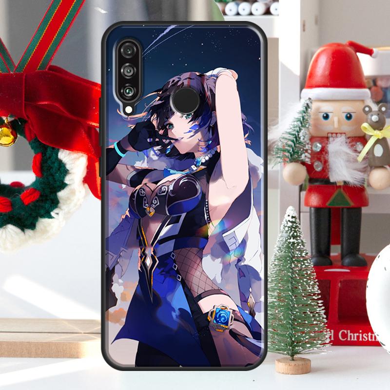 Yelan Genshin Impact For Huawei Nova 12i 11i 8i 12s Y73 Y72 Y61 Y91 Y90 Y70 Y60 9 10 SE P60 Pro P30 P40 Lite Case