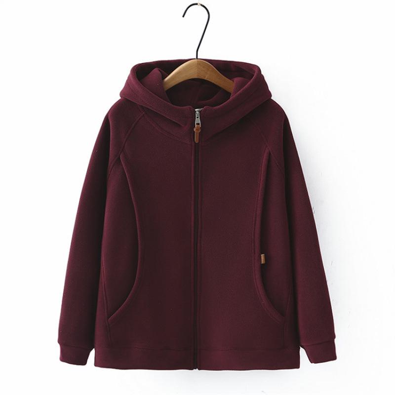 

Plus Size Women s Versatile Slimming Fleece-Lined Sherpa Jacket - Winter 2024 New Arrival (Style 7008) XL