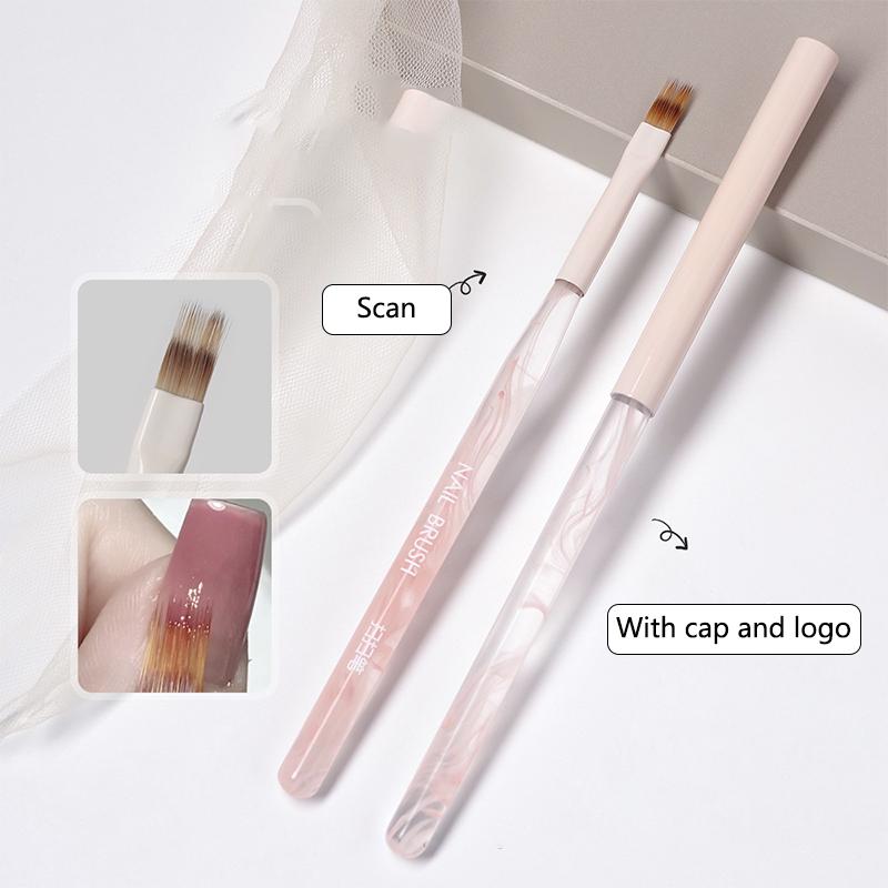 Light Pink Nail Art Pen High Quality Nail Construction Painting Brush Uv Gel Extension Carving Pen Diy Manicure Tools