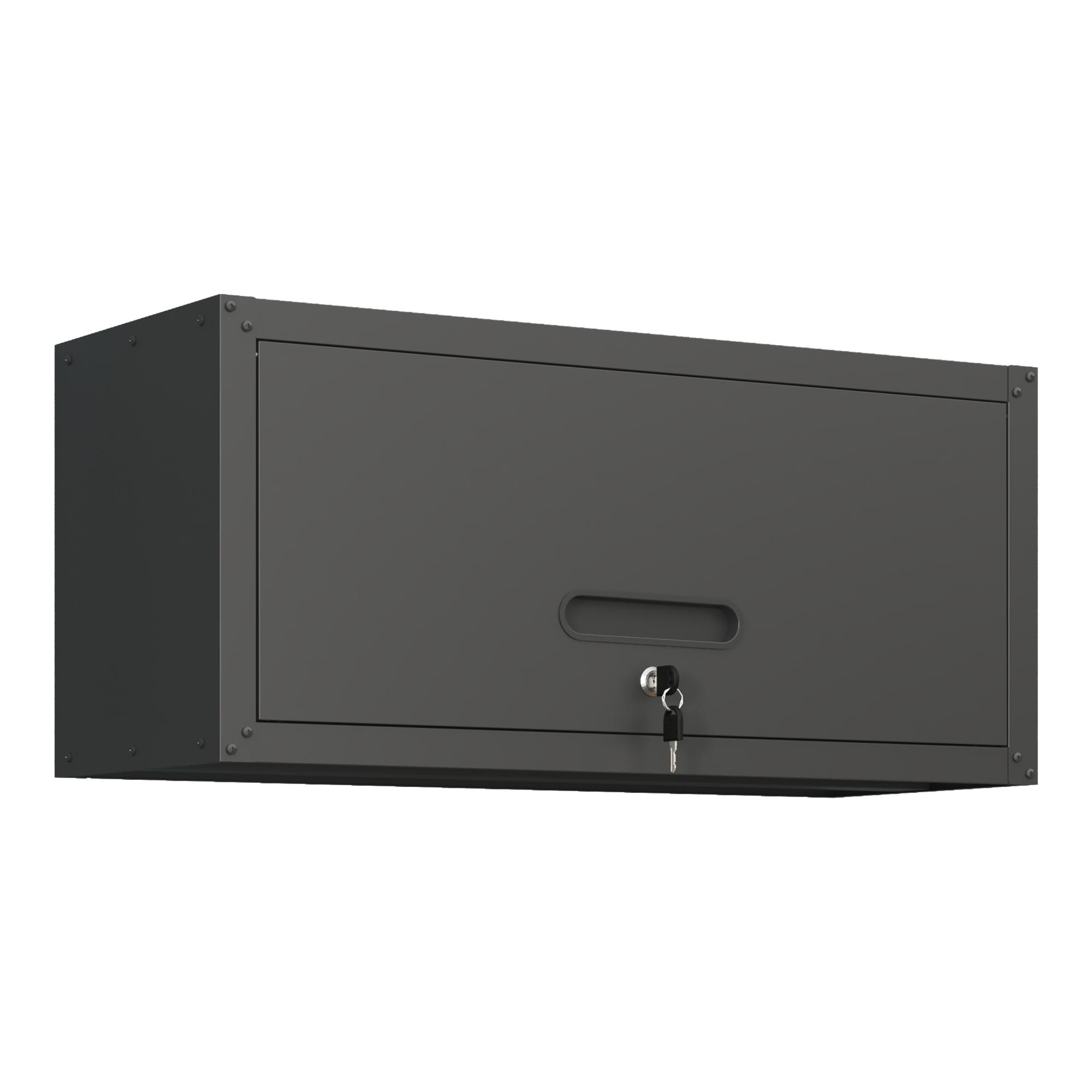 Versatile metal wall cabinet with lockable