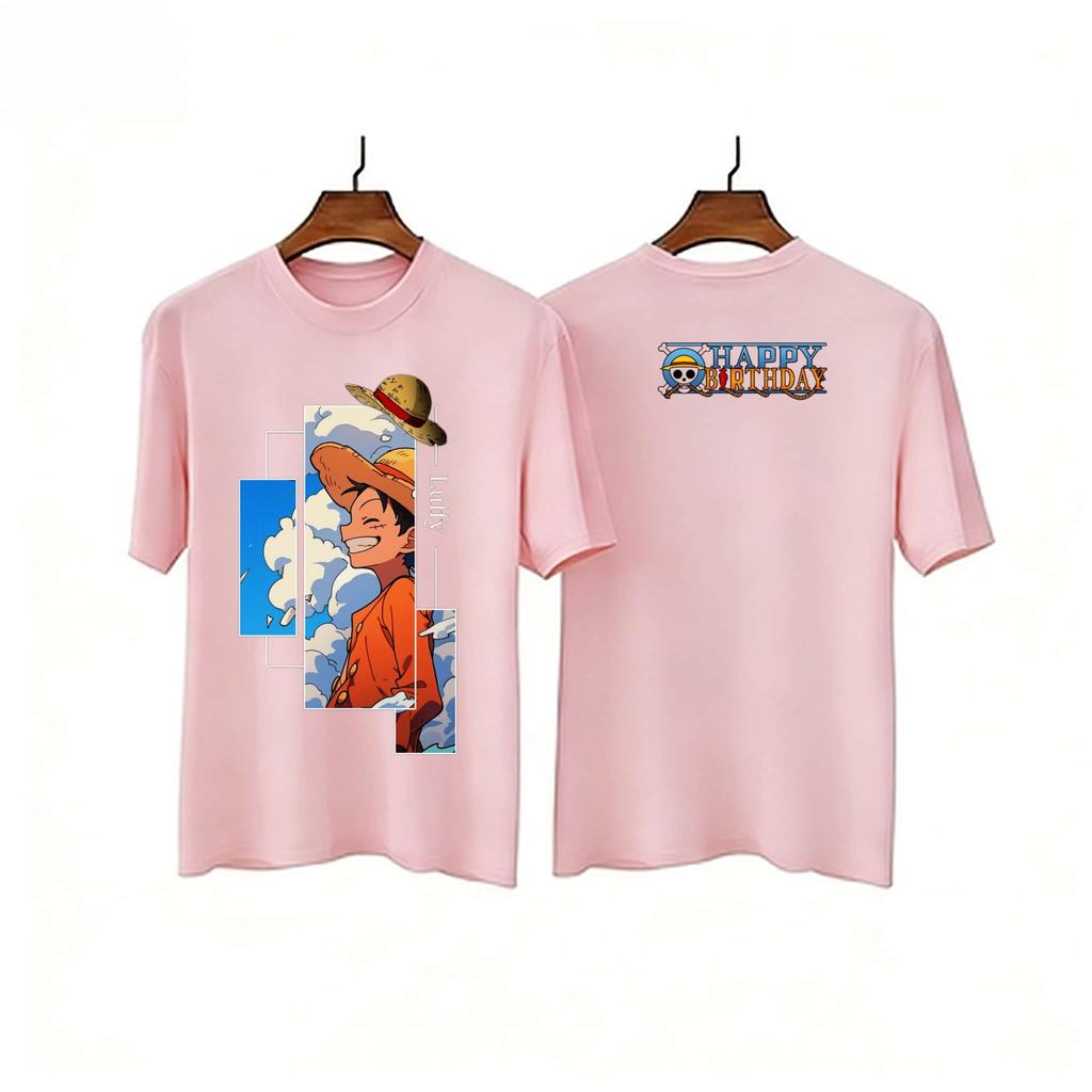 Anime Luffy Birthday Limited Edition One Piece T-shirt Men's and Women's T-shirt Men's Top Sports T-shirt 2026 Summer Ne