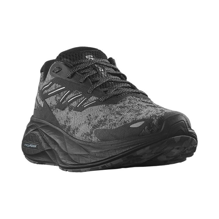 SALOMON Aero Glide Comfortable Shock Absorbing Durable Breathable Low Top Running Shoes Men Running Shoes Black Gray 474271