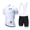 Men's Women's Tour De Cycling Suit With Strap Short-sleeved Team Edition Bicycle Outdoor Sports