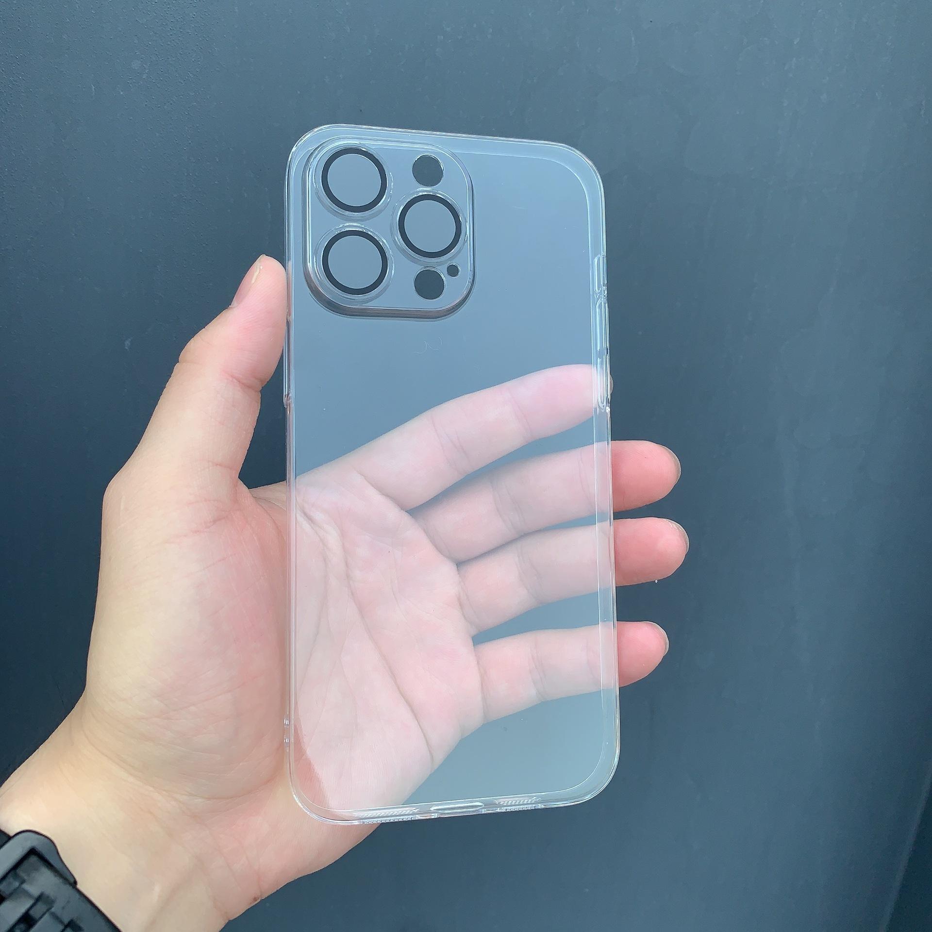 

Non Yellowing 17 Phone Case for IPhone16 for Apple 15pro, High-end Sensory Transparent Color with Lens Film in Four Rows Apple 11