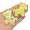 999 Pure Gold Cartoon Pony Keychain Pendant & Phone Strap Charm Gift