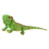 Lifelike Green Brown Iguana Lizard Figurine Model Cute Reptile Lizard Plush Toys Simulation Animal Stuffed Doll Boys Gifts