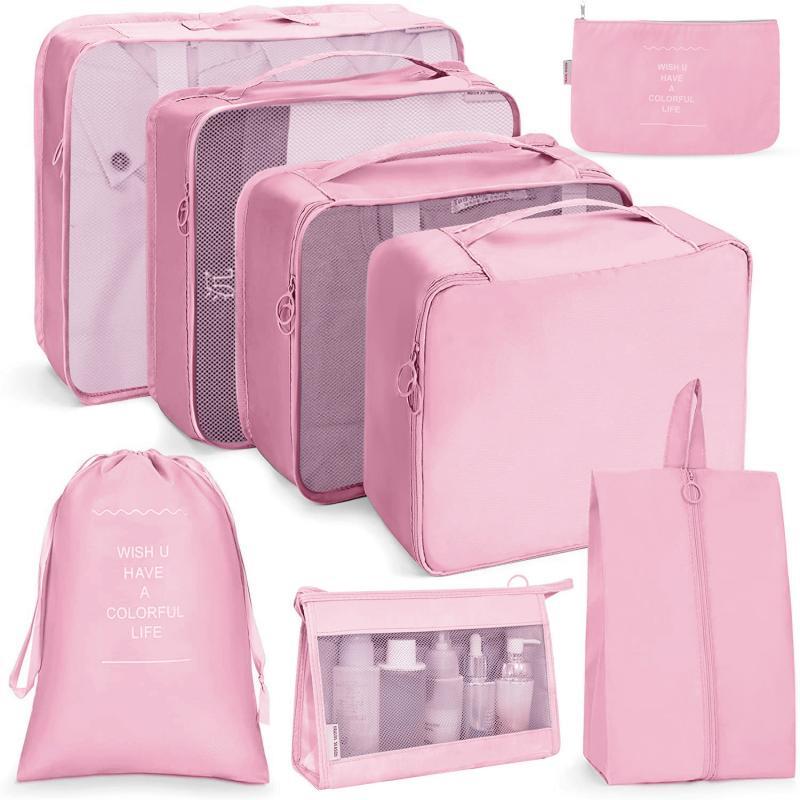 

Thickened Oxford Drawstring Storage Bag with Travel Cosmetic Set