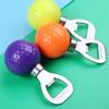 1 Pc Stainless Steel Golf Ball-Shaped Bottle Opener Novelty Corkscrew Wine And Beer Opener Golfer Practice Golf Training Aids