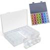 28 Grids Plastic Storage Box Art Bead Organizer Boxes Tray DIY Embroidery Accessories Container Hold Case