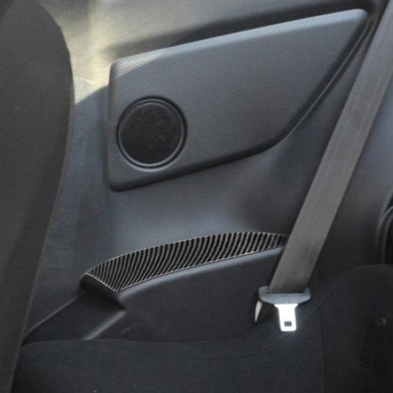 Carbon Fiber Rear Door Armrest Panel Cover Sticker For Subaru BRZ Toyota 86 17+