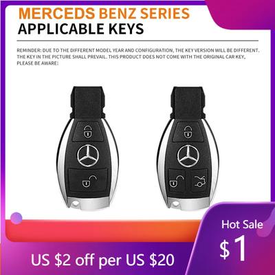 2025 Hot Leather Car Remote Key Case Fob Cover Shell for Mercedes Benz A C E S G Class GLA CLA GLK GLC CLS W204 W463 W176 W251 W