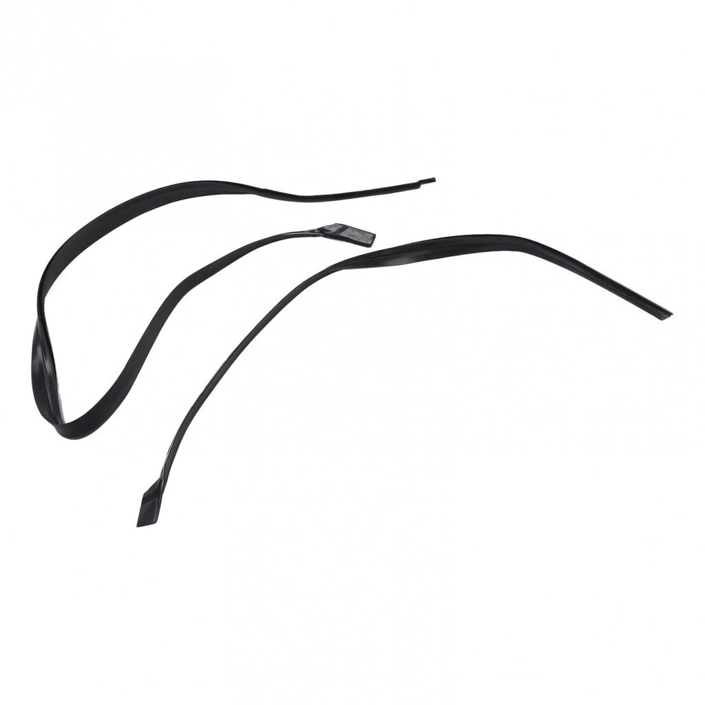 1Pair Cowl Seal 2pcs Black Front LHD Replacement Rubber