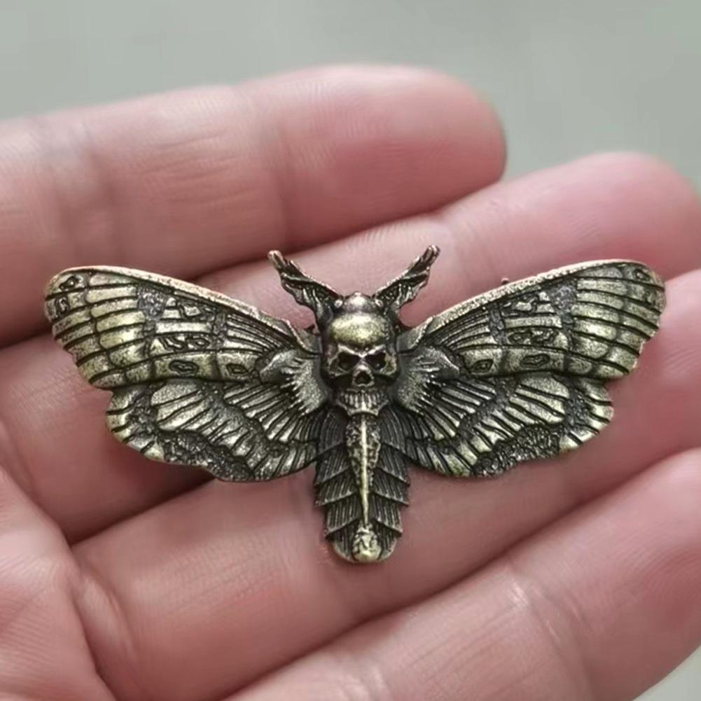 Bästsäljande Döskallemal Legeringsbrosch - Populära Europeiska & Amerikanska Fjärilssmycken, Insektshänge Tillbehör
