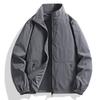 Large Size New Hoodless Stand-up Collar Jacket Men's Spring and Autumn Tide Brand Outdoor Casual Jacket