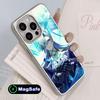 Game GI Neuvillette Silver Plating Magsafe Mobile Phone Case for iPhone 17 16 15 14 13 12 11 Air Pro Max Plus Colorful Cover