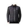 Adidas Logo Outdoor Casual Sports Lehká Teplá Péřová Bunda Pánská Bunda Černá JN4342