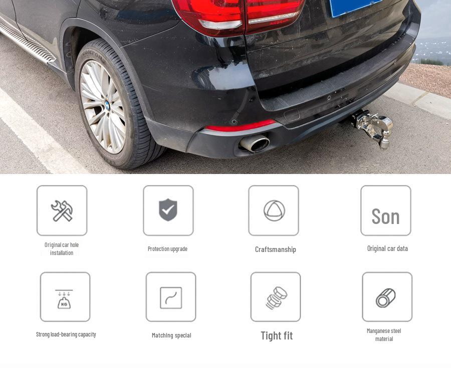Reinforced Trailer Hitch for BMW X-Series (X5, X6, X1, X3, X4) and Rogue Tow Bar
