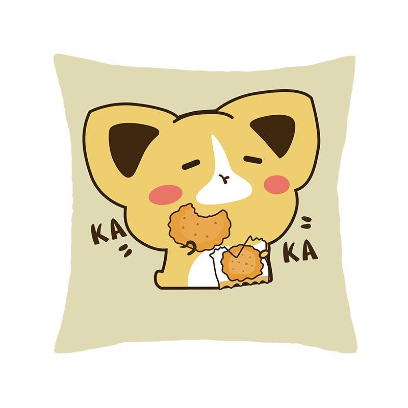 Juste de coussin de luxe avec imprimé animal de dessin animé, petit tigre mignon, taie d'oreiller, décoration d'intérieur, bureau, canapé, voiture