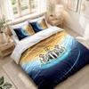 Bettwäsche-Set 1 Bettbezug 2 Kissenbezüge Newcastle United Fußball-Print Schlafzimmer Heimdekoration