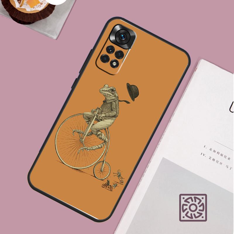 Vintage Retro Frog Mushrooms Case For Xiaomi Redmi Note 14 Pro 13 12 11 10 15 Pro Plus Redmi 15C 15 14C 13C 10C 12C Cover