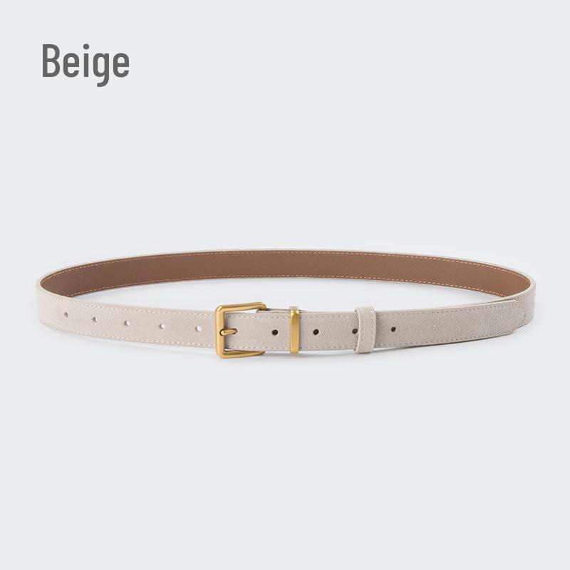 

Женский ретро-ремень из натуральной кожи из замшевой матовой коровьей кожи, идеально подходит для юбок и джинсов 105 cm