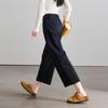 SOFSIL Women's 2026 Spring High-Waist Cropped Wide-Leg Pants