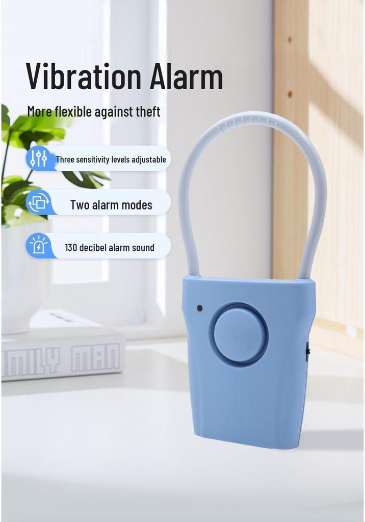 Hochempfindlicher Diebstahl-Vibrationsalarm für Türen, Fenster, Schubladen und Kühlschränke