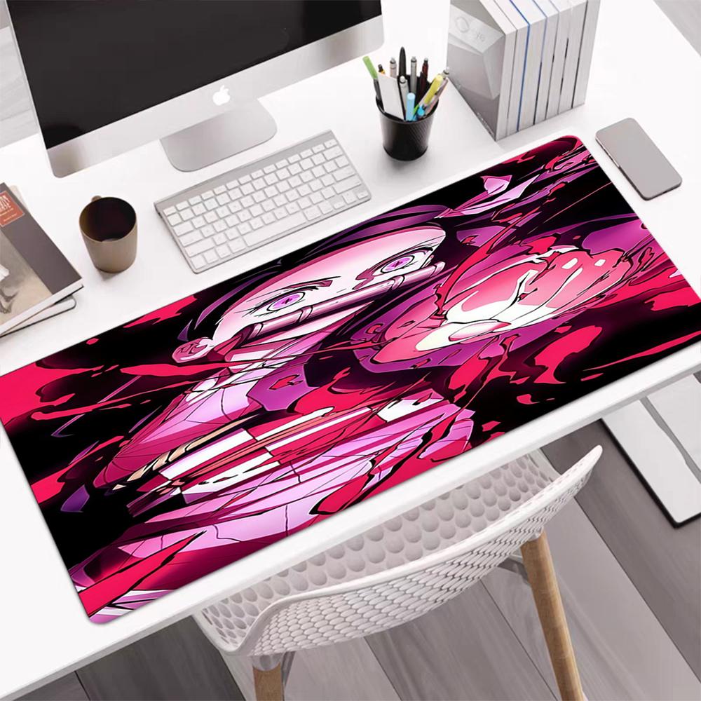 Demon Slayer Theme Mouse Pad, Non Slip Rubber Base, Multifunctional Office & Home Decor, Perfect for Workspace Personalization.