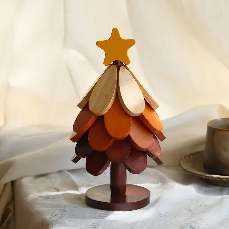 Shuogang Tiangong Wooden Star Tree Coaster