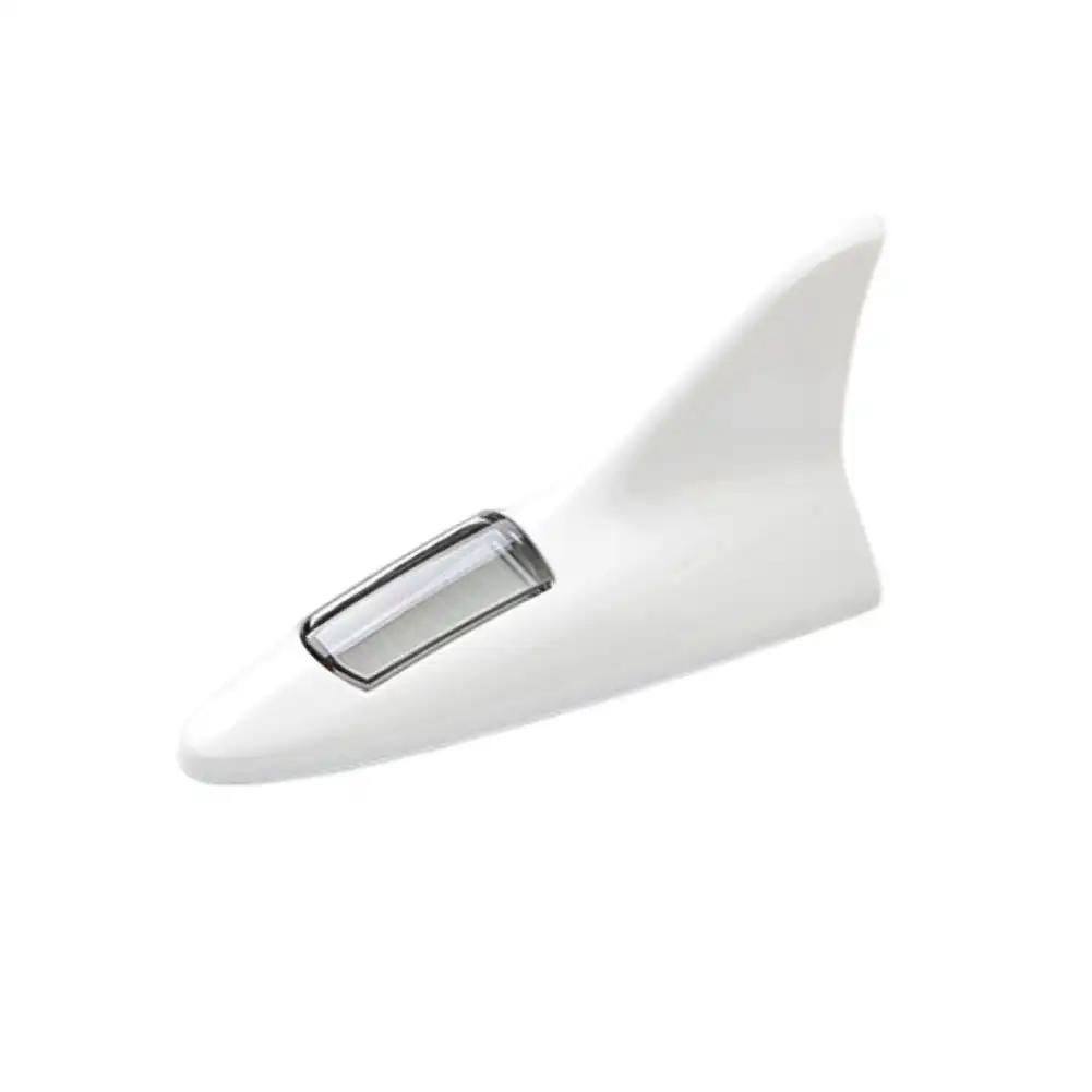 Universal LED Light Car Shark Fin Antenna Roof Tail Modification Alarm with Solar Power Driving Safety Warning Shark Radio