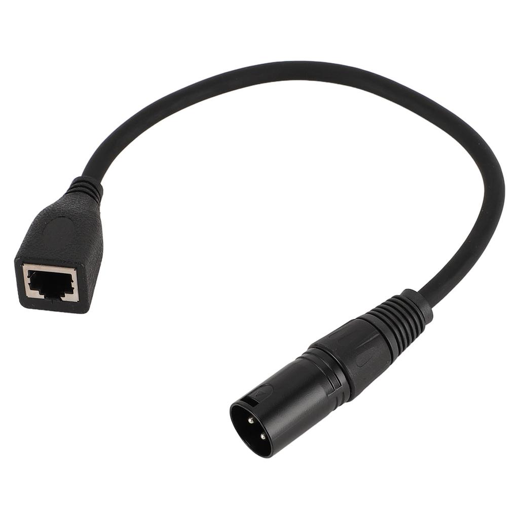 3 Pin XLR Male to RJ45 Female Adapter Cable OFC PVC XLR Male to RJ45 Ethernet Connector for DMX CON Controller Series