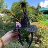 Gothic Witch Cap Spiders Hairband for Halloween Adult Kid Festive Headband Spring Headpiece Party Decoration Accessories