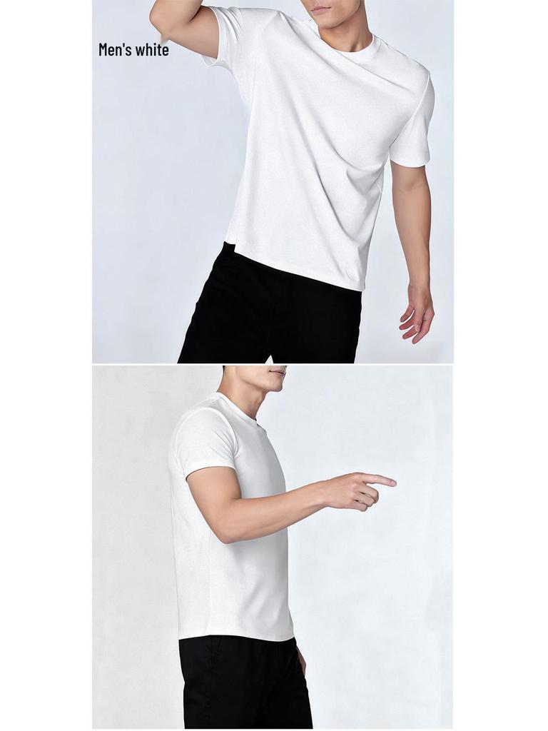 Pure Cotton Short Sleeve Unisex Summer Work & Team Shirts - Round Neck