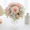 Silk Artificial Flowers Carnation Rose Wedding Bridal Bouquet Home Christmas Outdoor Garden Arch Diy Gift Box Hotsale Decoration