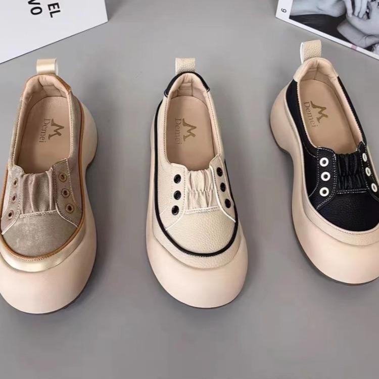 Summer thick-soled heightening bag head sandals women's 2025 new versatile hollow breathable muffin sports and leisure single shoes women