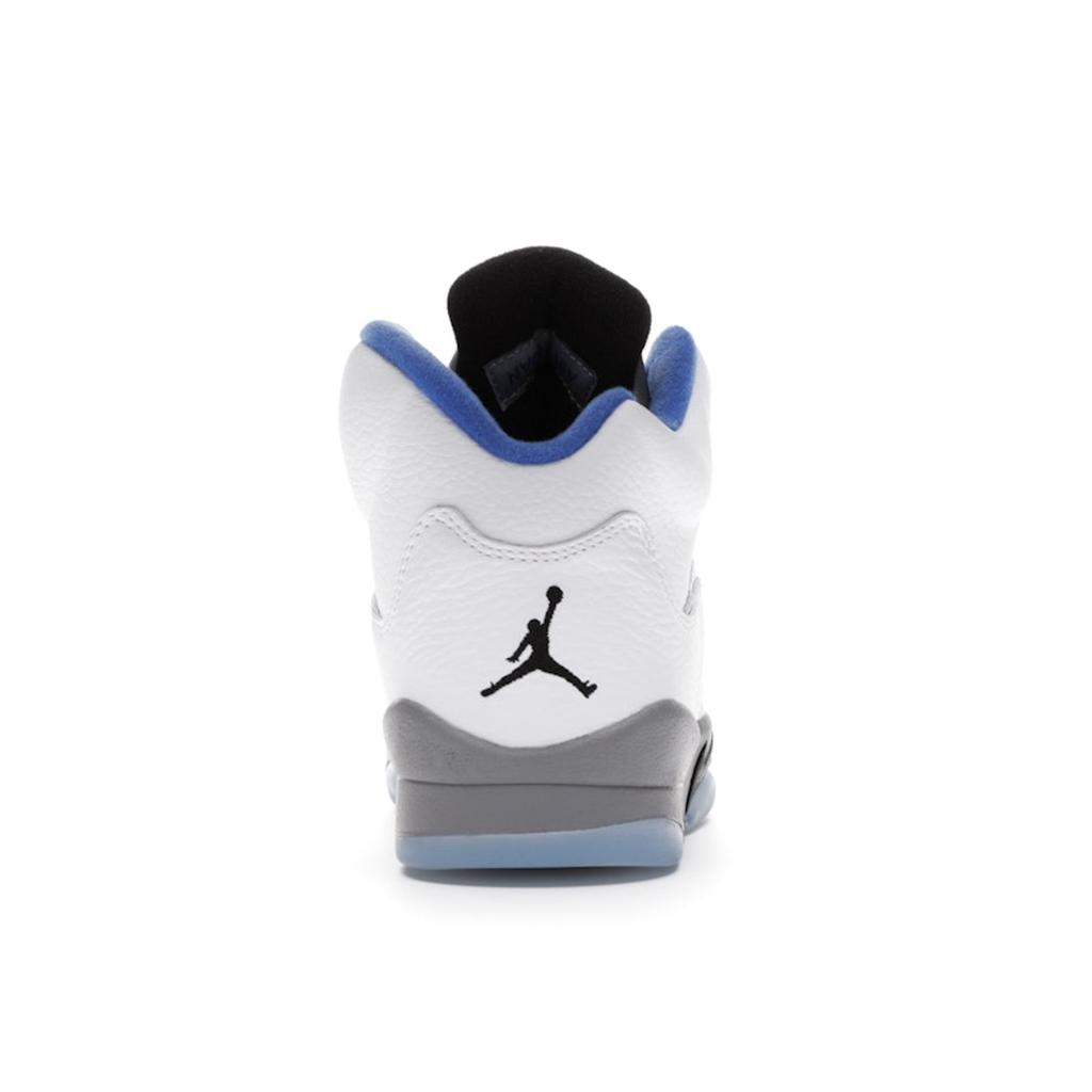 Air Jordan 5 Retro GS Stealth 2.0 Kids Sneakers White Black Hyper-Royal 440888-140