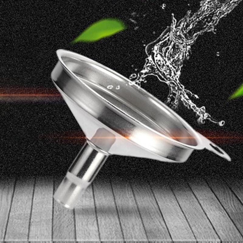 1pc Funnel Stainless Steel Filling Hip Flask Beer Liquid Oil Tools Small Mouth