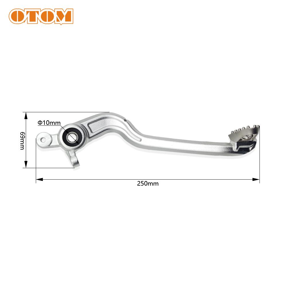 OTOM Motocross Rear Brake Pedal Foot Lever Gear Shifter Shift Lever For KEWS K16 CBS300/NB300 K23 YB250R Motorcycle Accessories