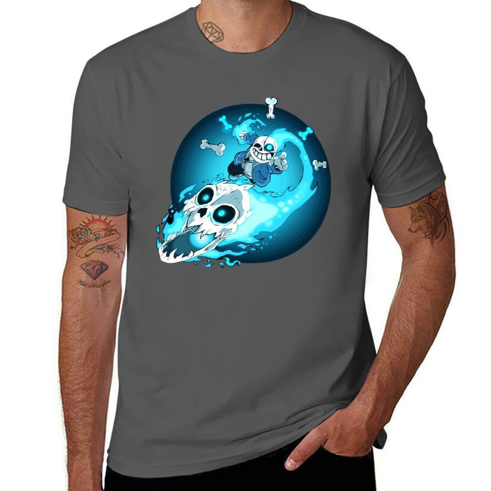 

Sans T-Shirt t shirt man luxury funny t shirts dark humor t shirts for man pack white T-Shirt 4XL