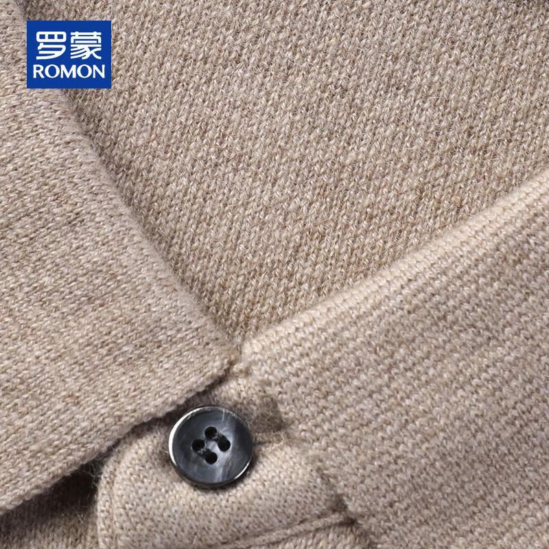 Romon Men's 100% Pure Cashmere Mock Neck Pullover Sweater