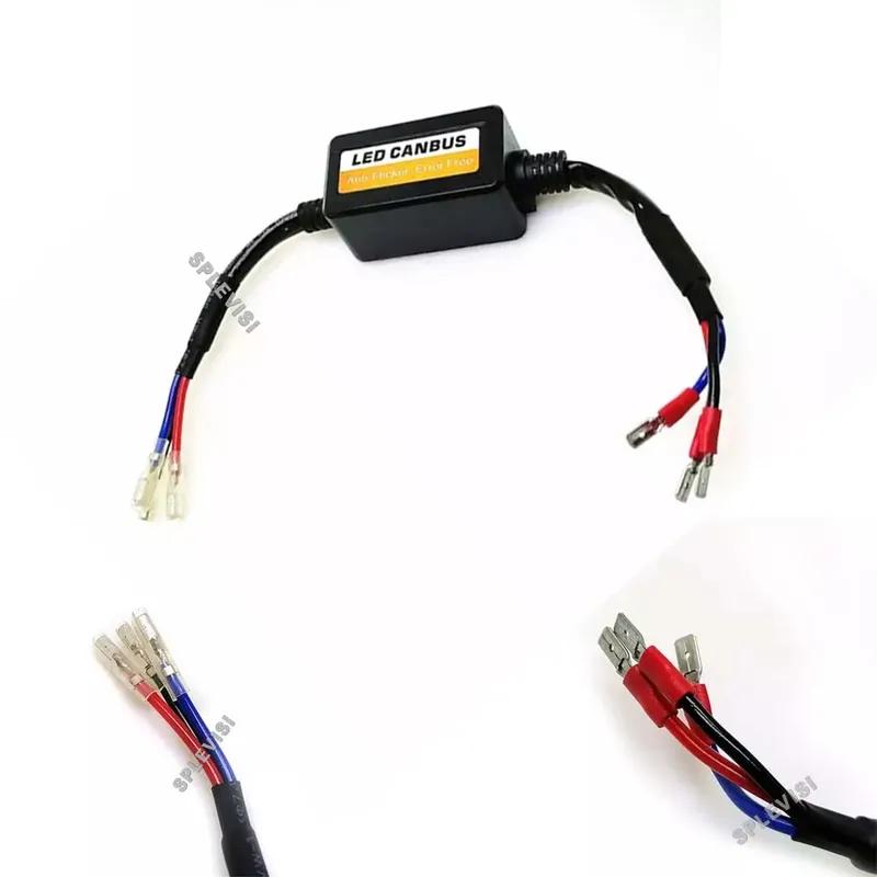 

2pcs H15 LED Load Resistor Kit 50W 6ohm Headlight Bulb Relay Harness Adapter Anti Flicker Error Decoder Warning Canceller