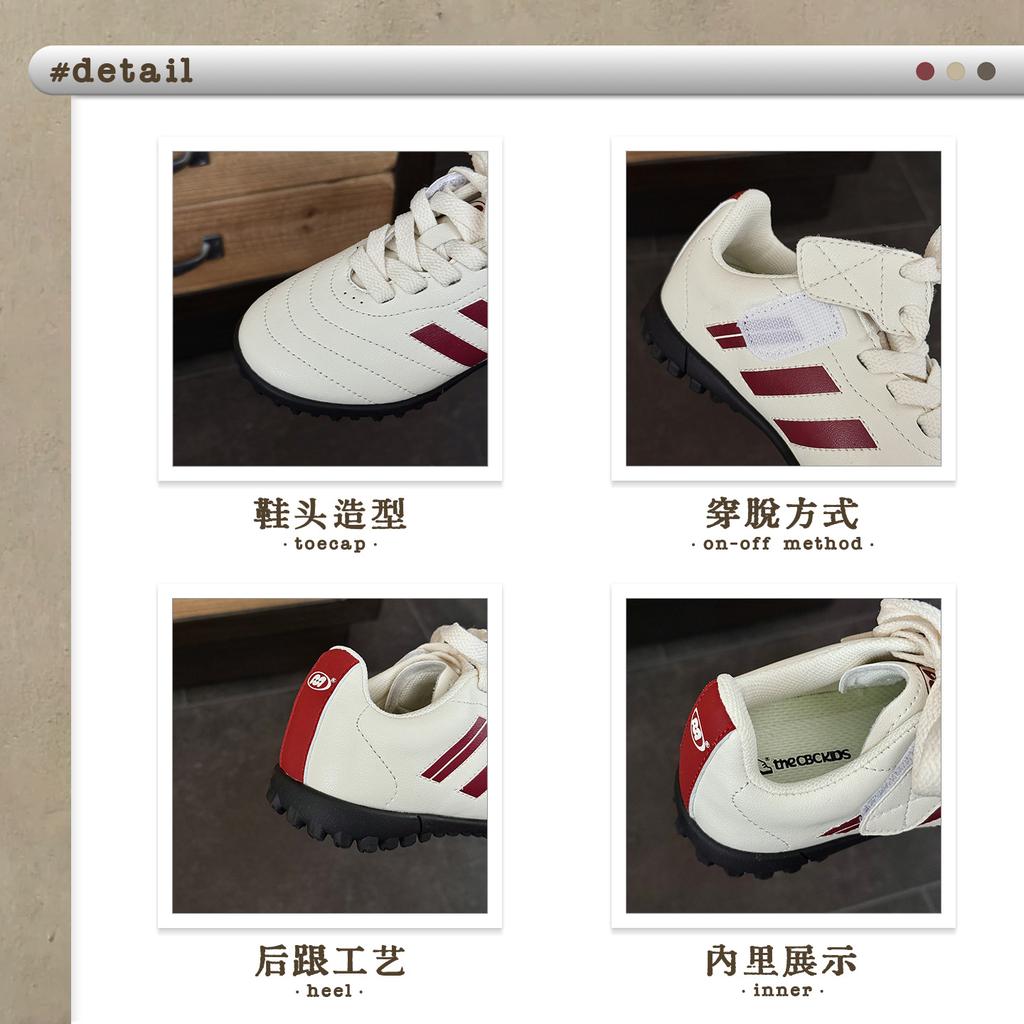 XSHX Retro Functional Thin Baseplate Shoes Wenzhou Classmates Boys and Girls Autumn New Simple Sports Velcro Barefoot Feeling